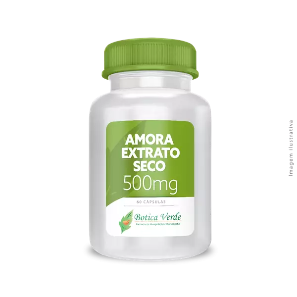 Amora Extrato Seco 500mg 60 Cápsulas